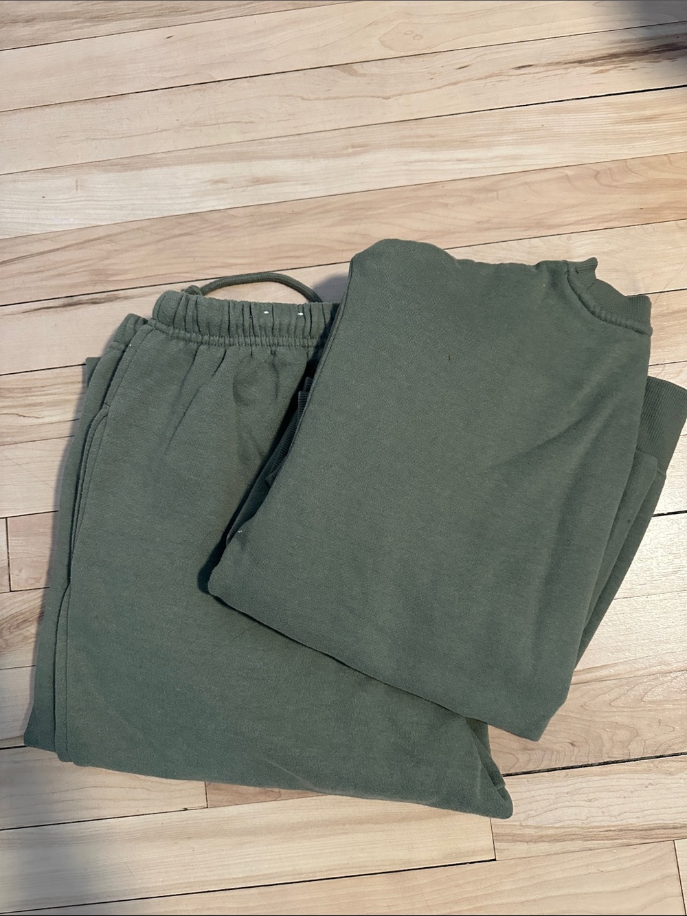 Ardene Olive Green Fleece Jogger Set